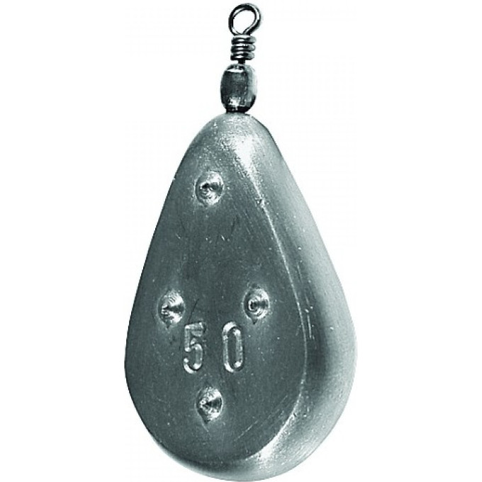 Грузило свинцовое SALMO плоское с вертлюгой 0.60г P5516-060